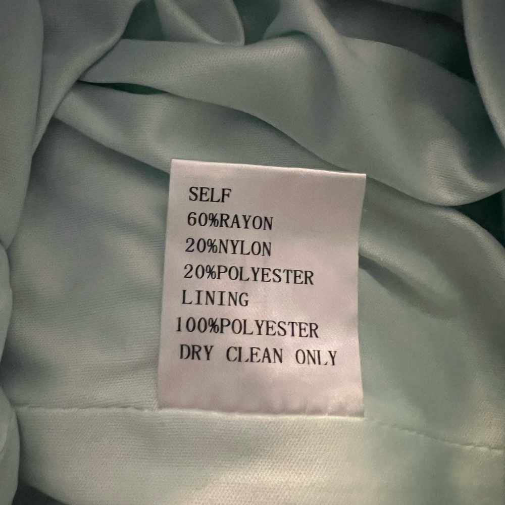 Tadashi Shoji Sanda Embroidered Mint Dress | 8 - Picture 15 of 16